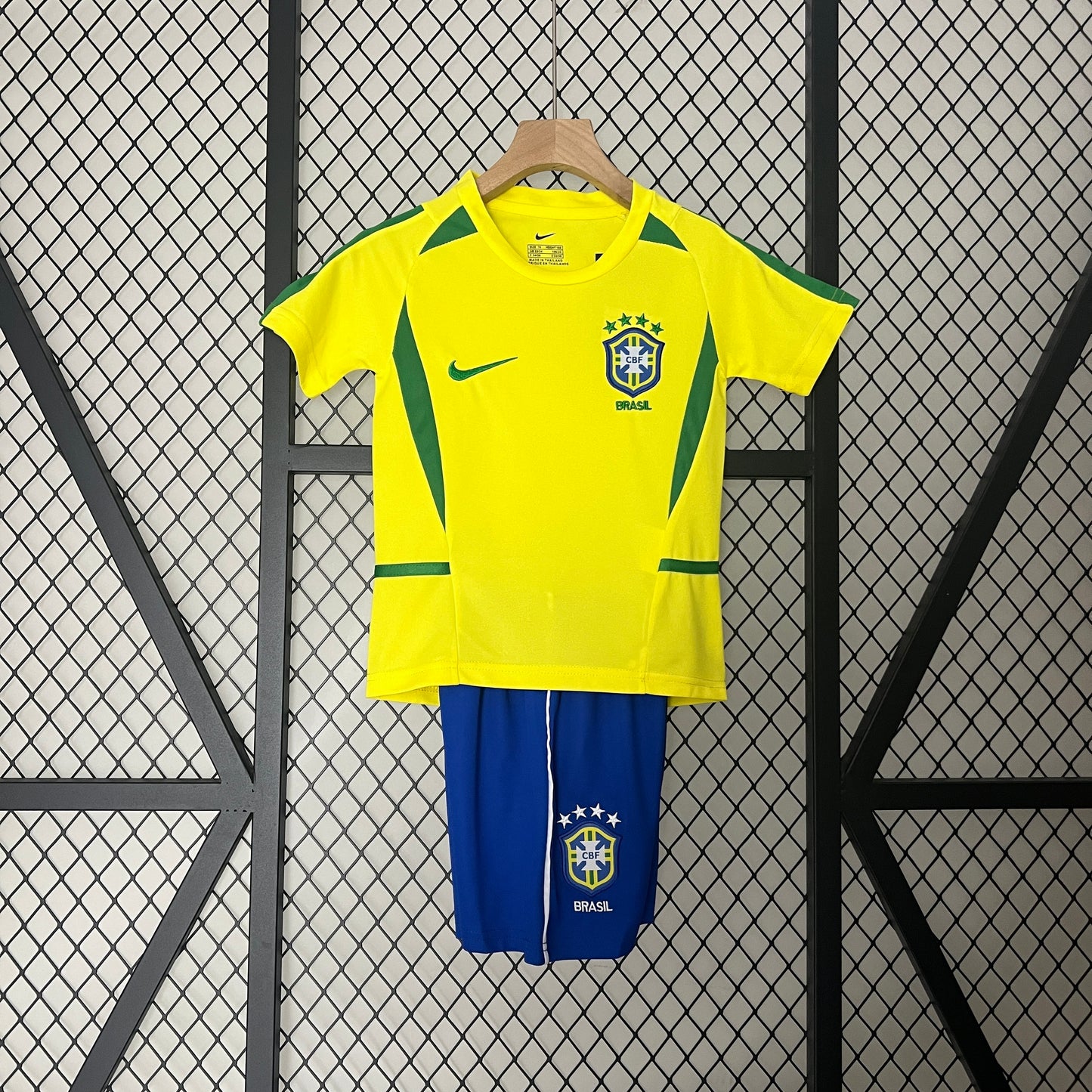 Brazil Home kids Football shirt 2002