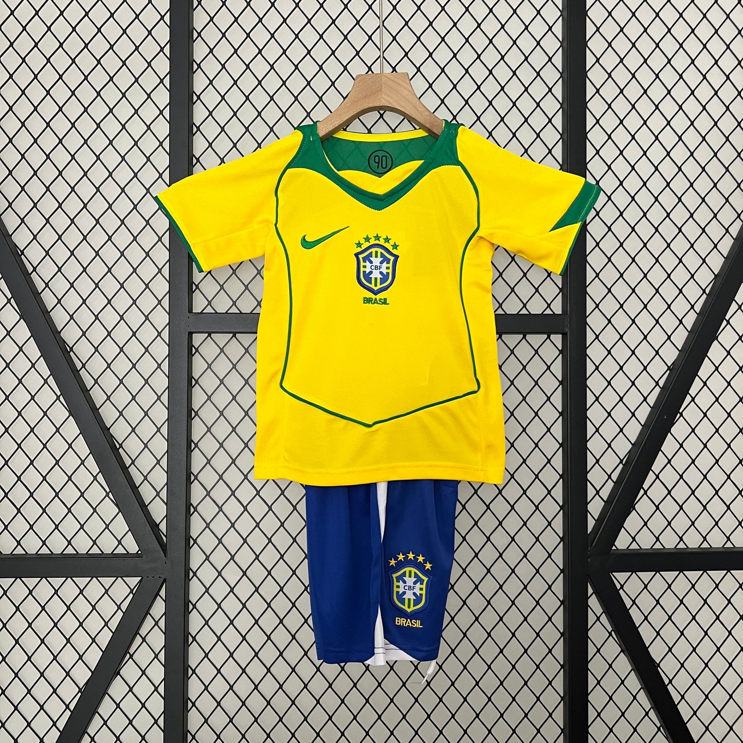 Brazil Home kids Football shirt 2004