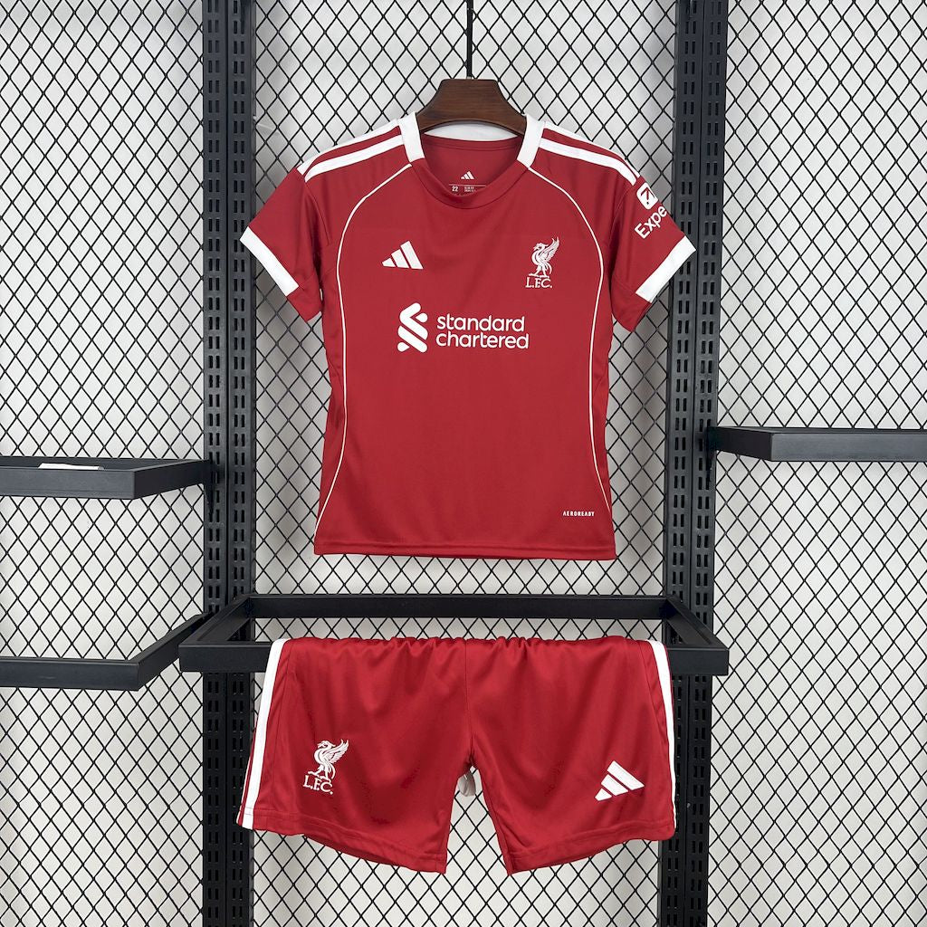 Liverpool Home kids Football shirt 2025/26