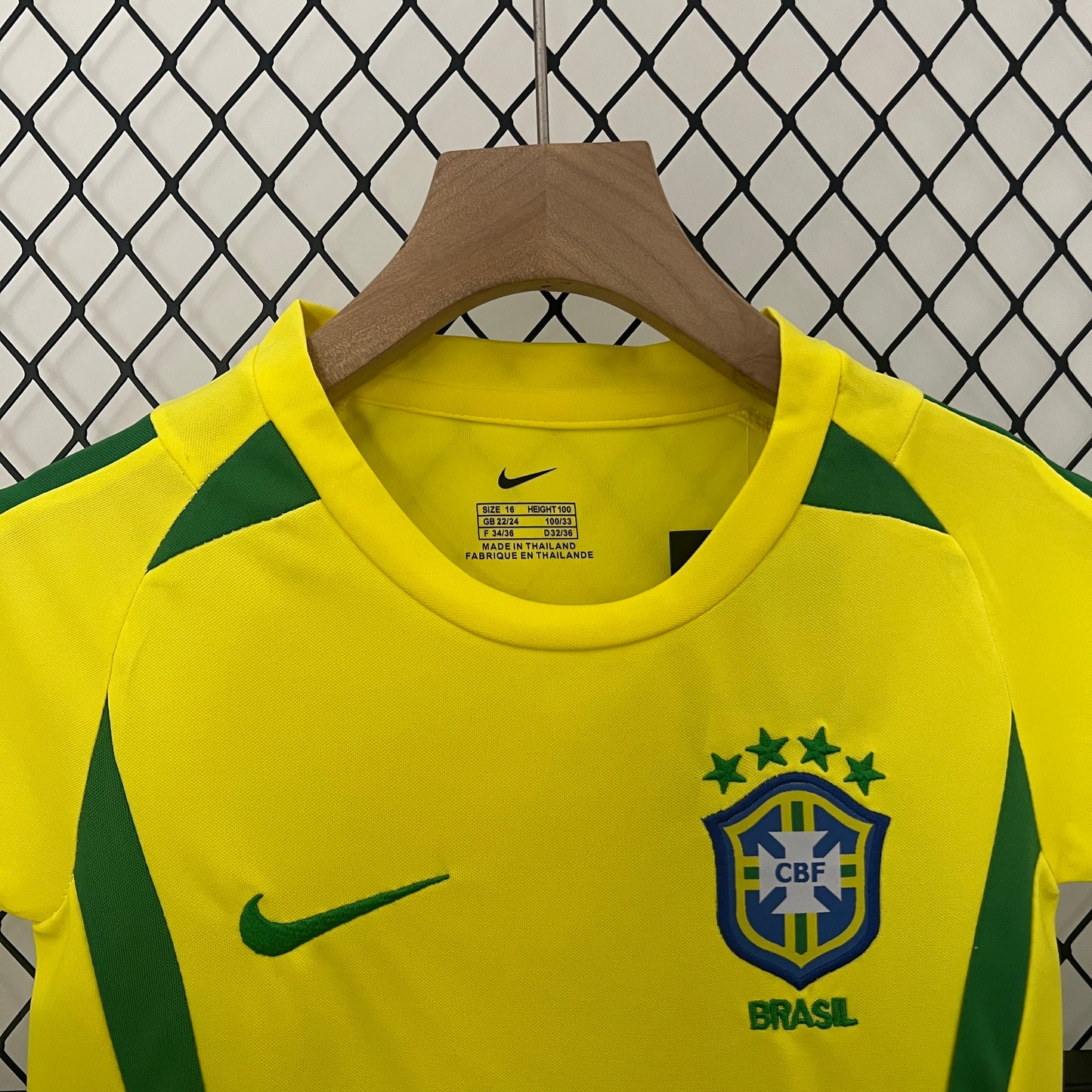 Brazil Home kids Football shirt 2002