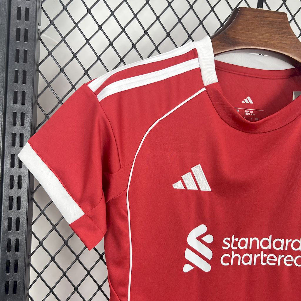 Liverpool Home kids Football shirt 2025/26