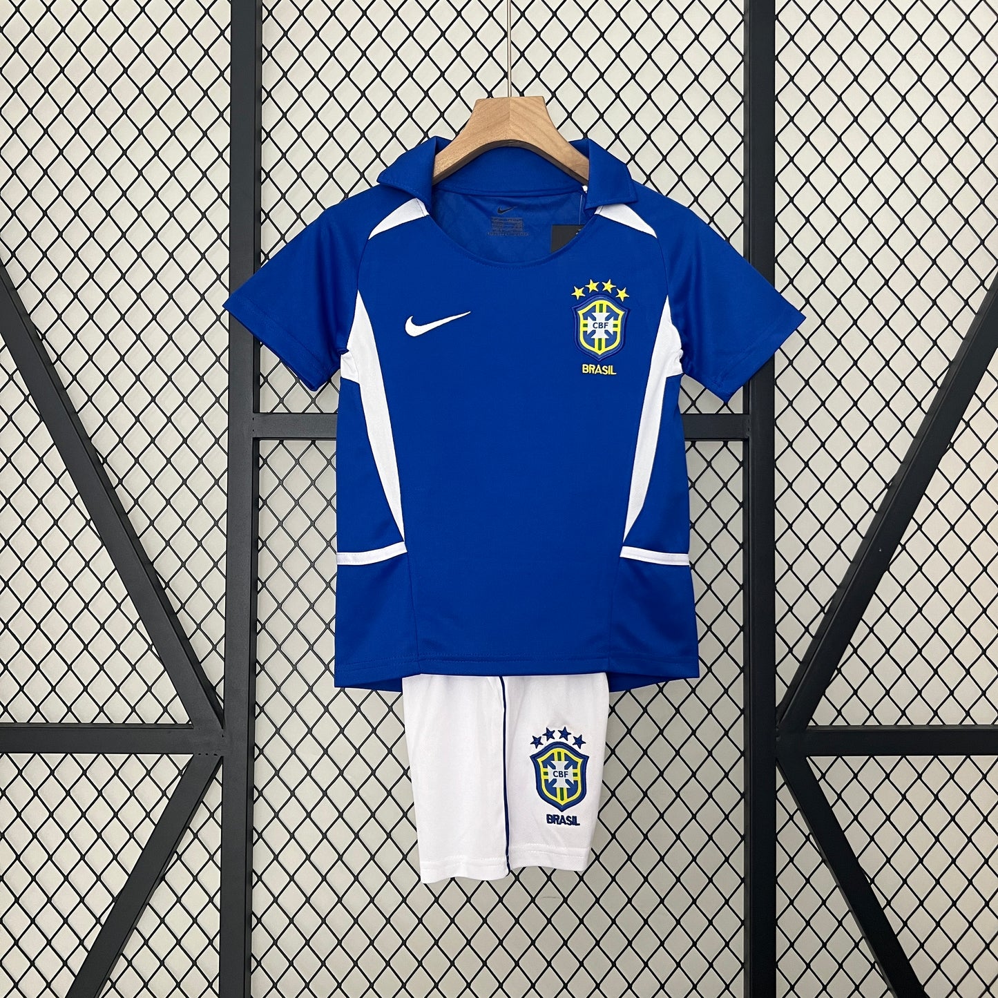 Brazil Away kids Football shirt 2002