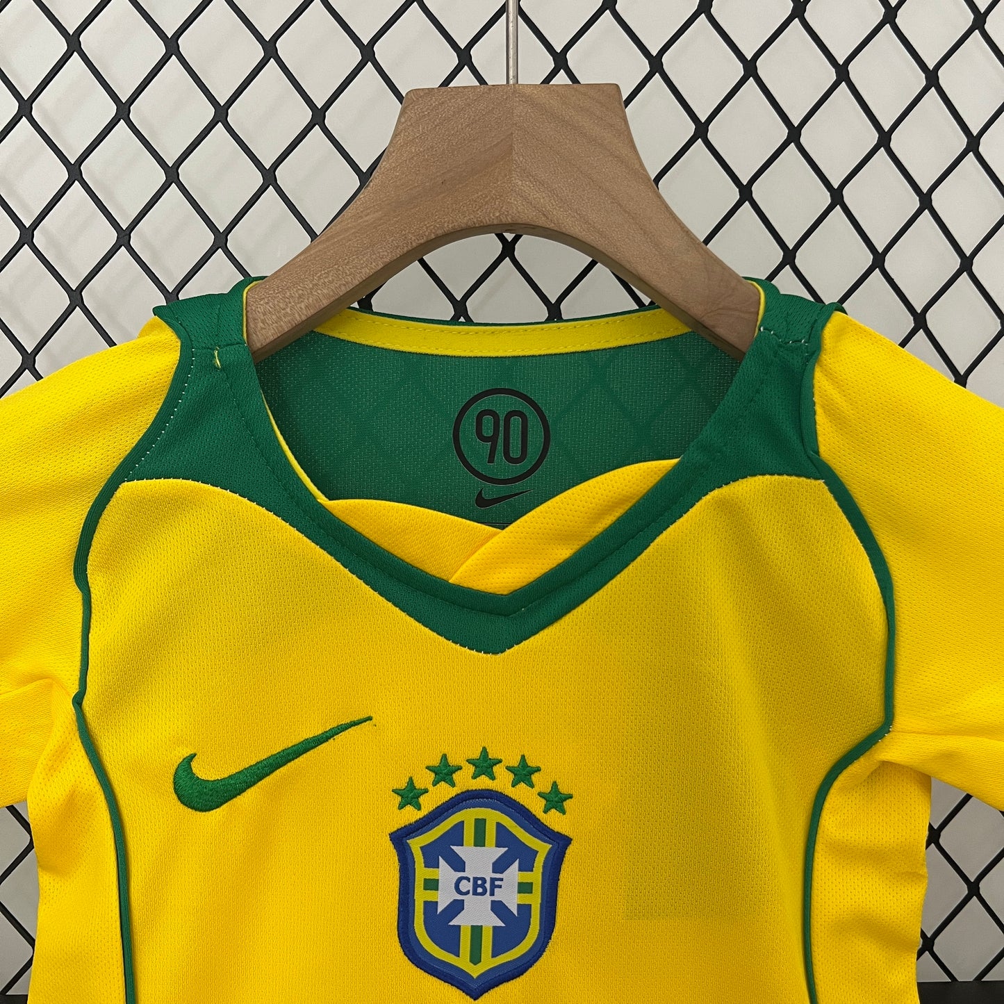 Brazil Home kids Football shirt 2004