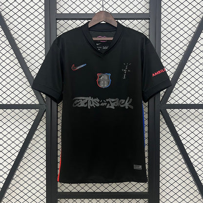 FC Barcelona Travis Scott Black Special Football Shirt 2024/25