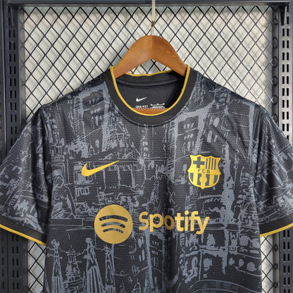 Barcelona Black and Gold Special Football shirt