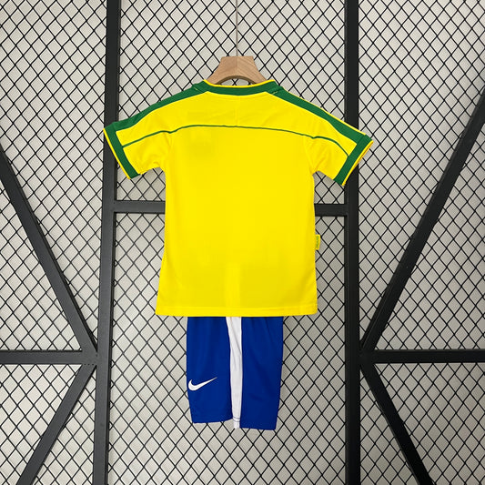 Brazil Home kids Football shirt 1998