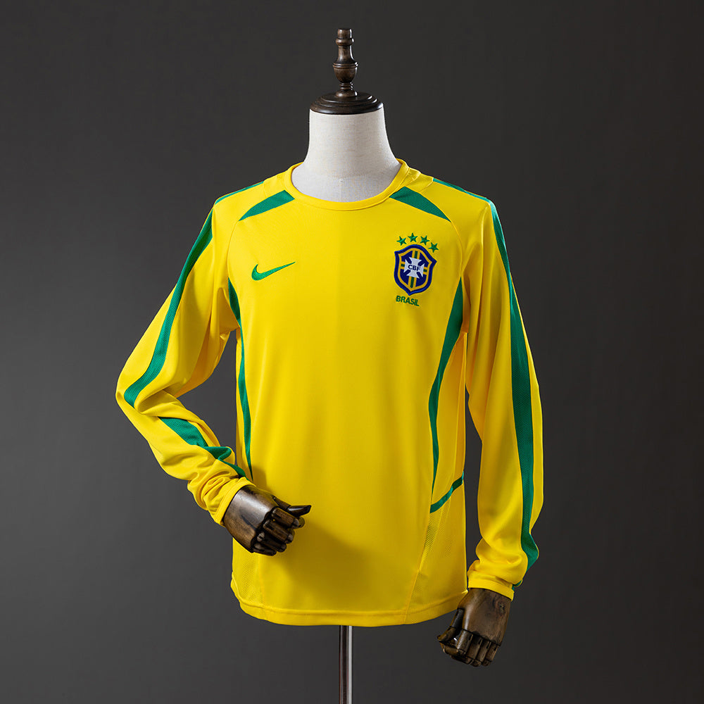 Brazil Home Football Long sleeve shirt 2001/02