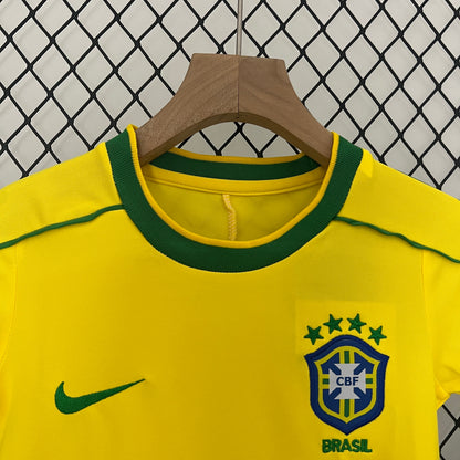Brazil Home kids Football shirt 1998