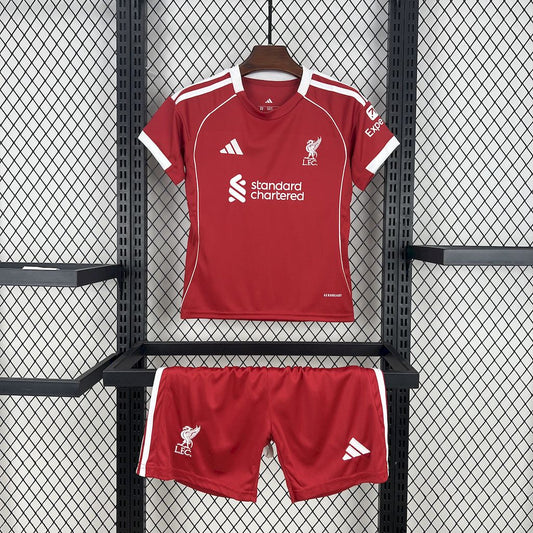 Liverpool Home kids Football shirt 2025/26
