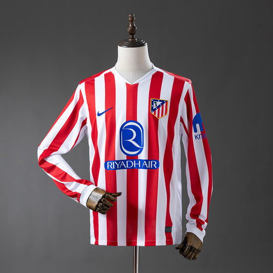Atletico Madrid Home Football Long sleeve shirt 2025/26