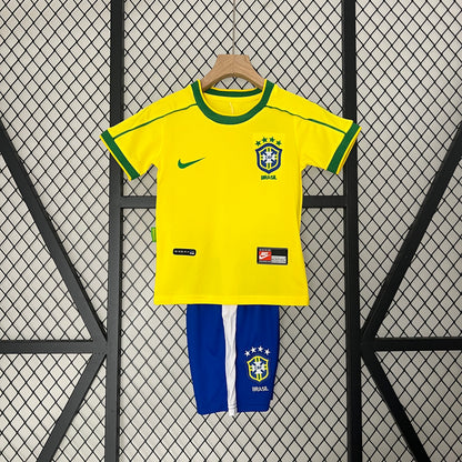 Brazil Home kids Football shirt 1998