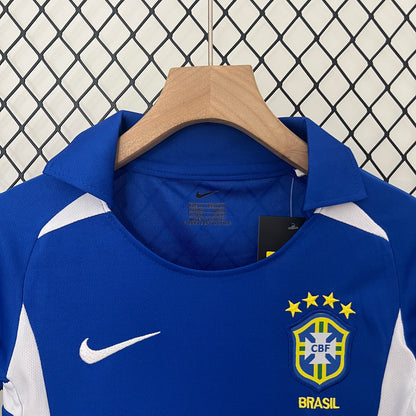Brazil Away kids Football shirt 2002