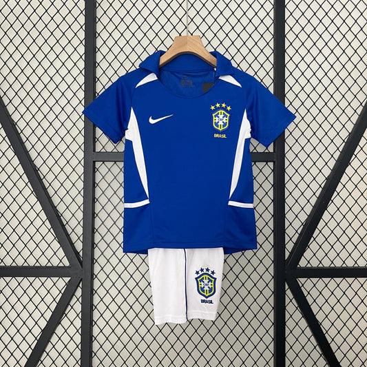 Brazil Away kids Football shirt 2002
