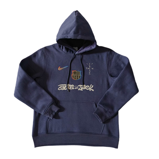 FC Barcelona Blue Travis Scott Hoodie